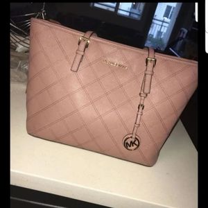 Michael kors dusty rose mauve pink tote